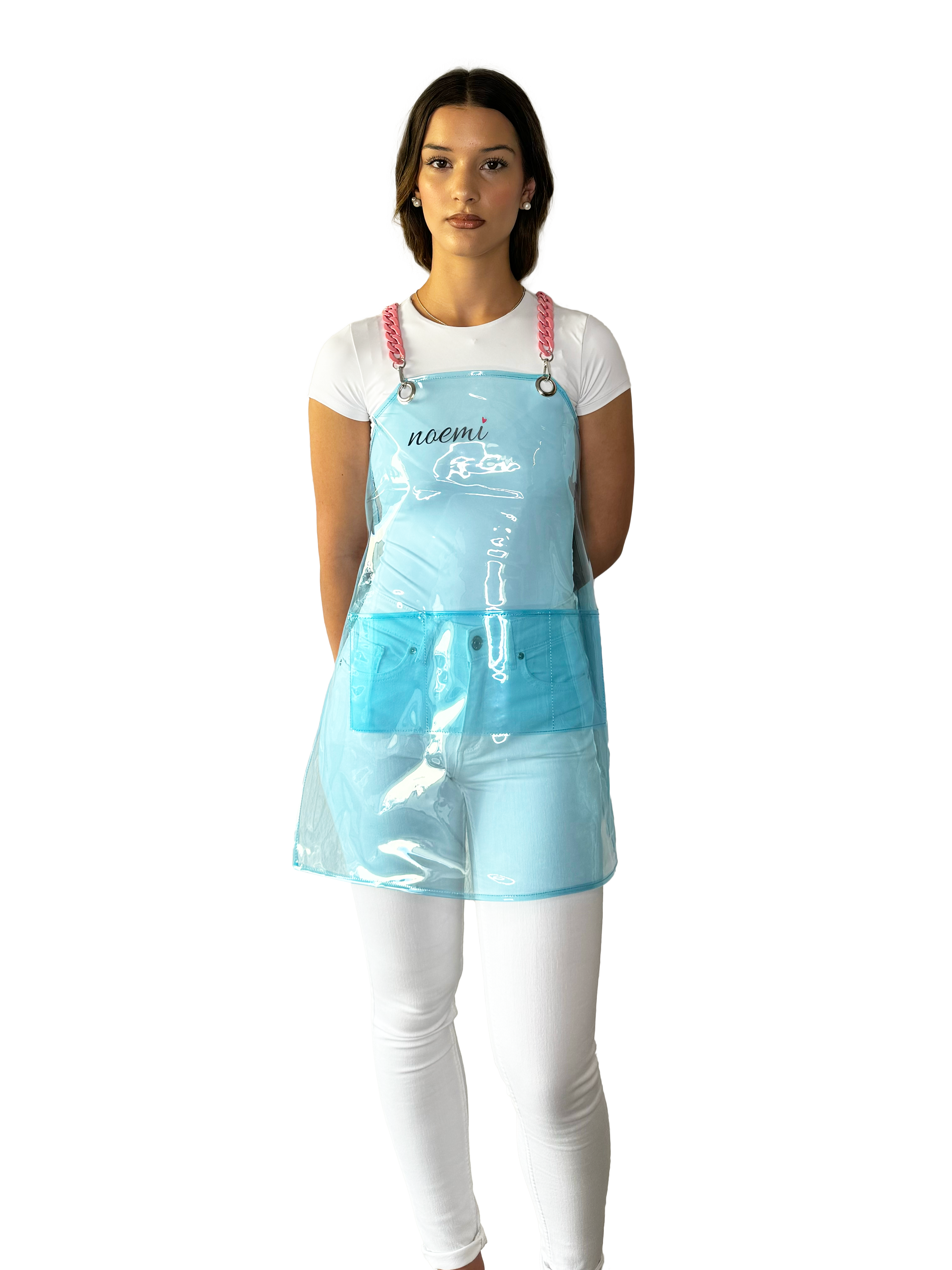 Apron with straps – Light Blue