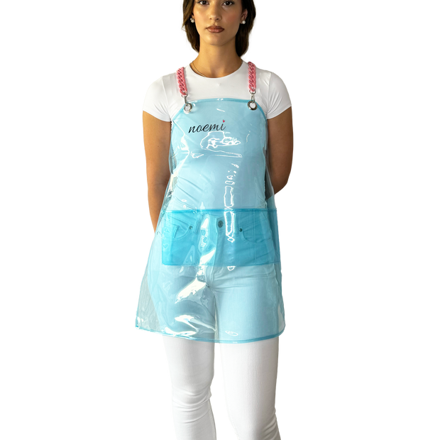 Noemi Apron With Straps - Light Blue