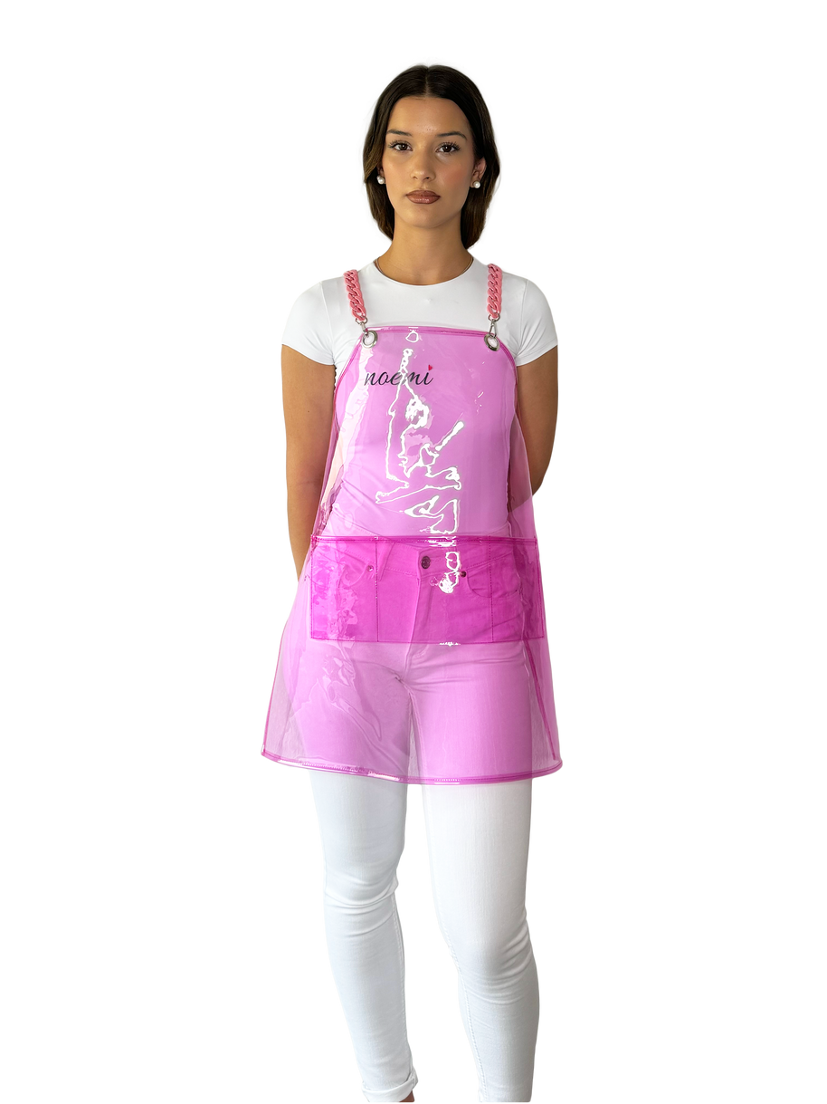 Apron with straps – Pink