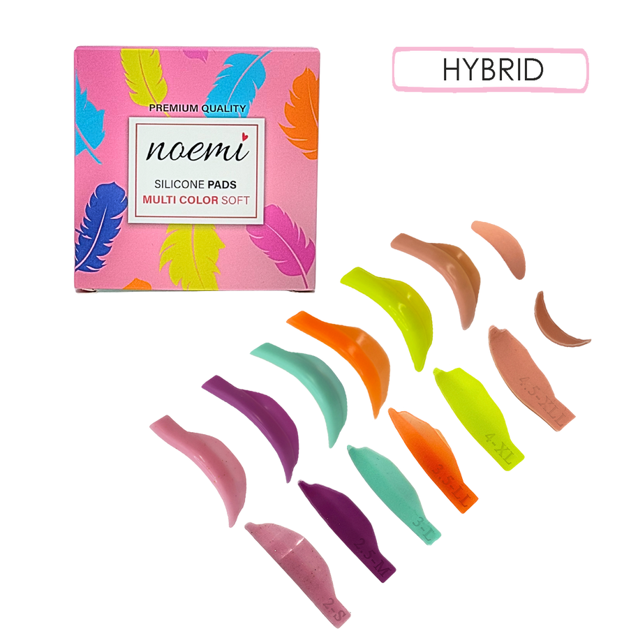 Multi Color Soft Silicone Pads - Mix 7 Pairs
