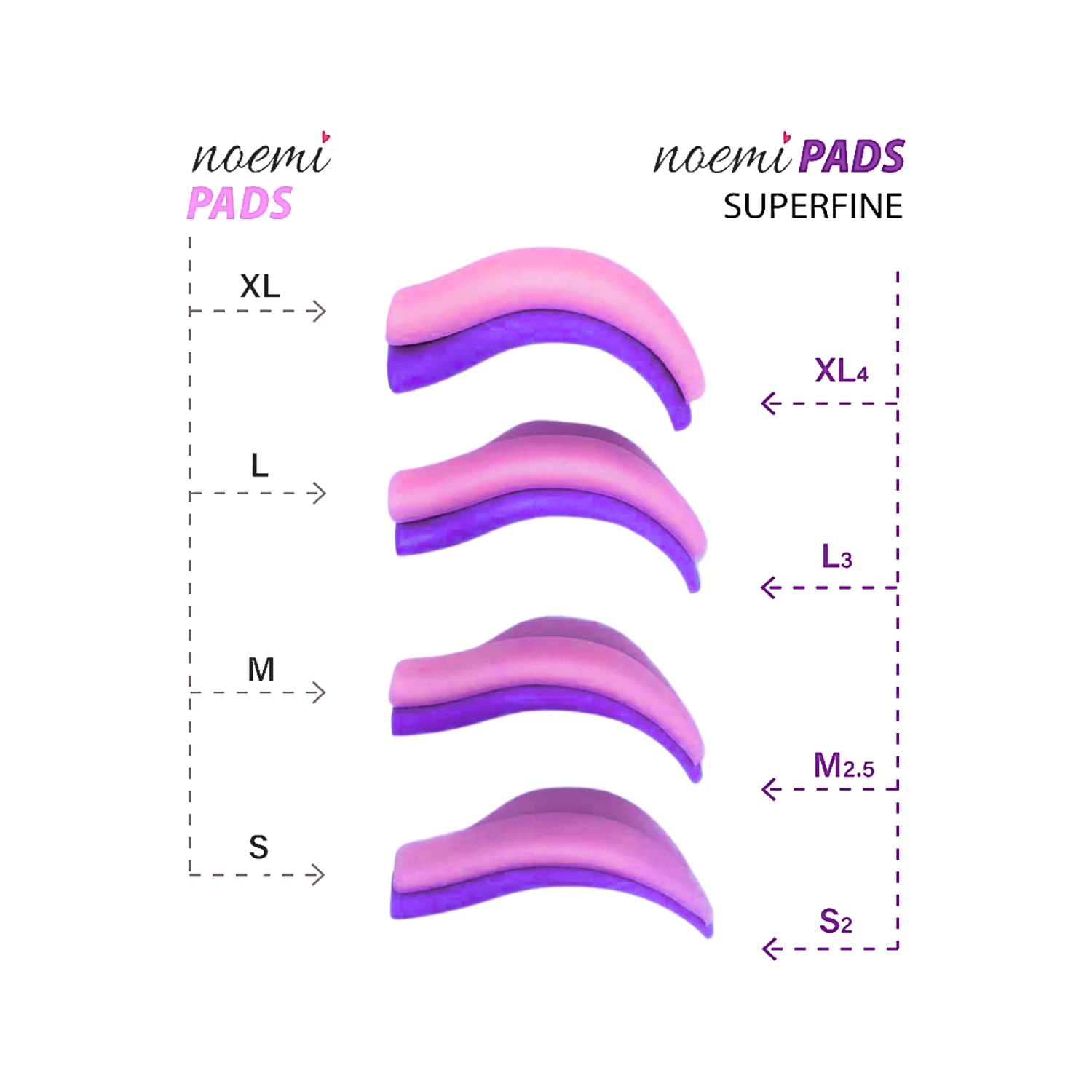 Superfine Silicone Pads - Mix 4 Pairs