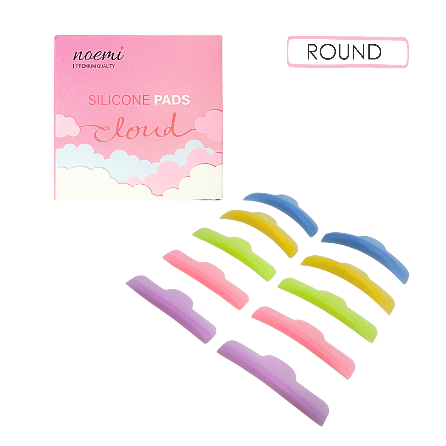 Cloud Silicone Pad U-Curl - Mix 5 Pairs