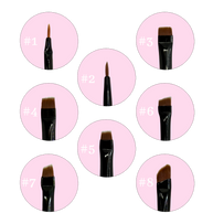 Brush Set with Case – 8 Brushes