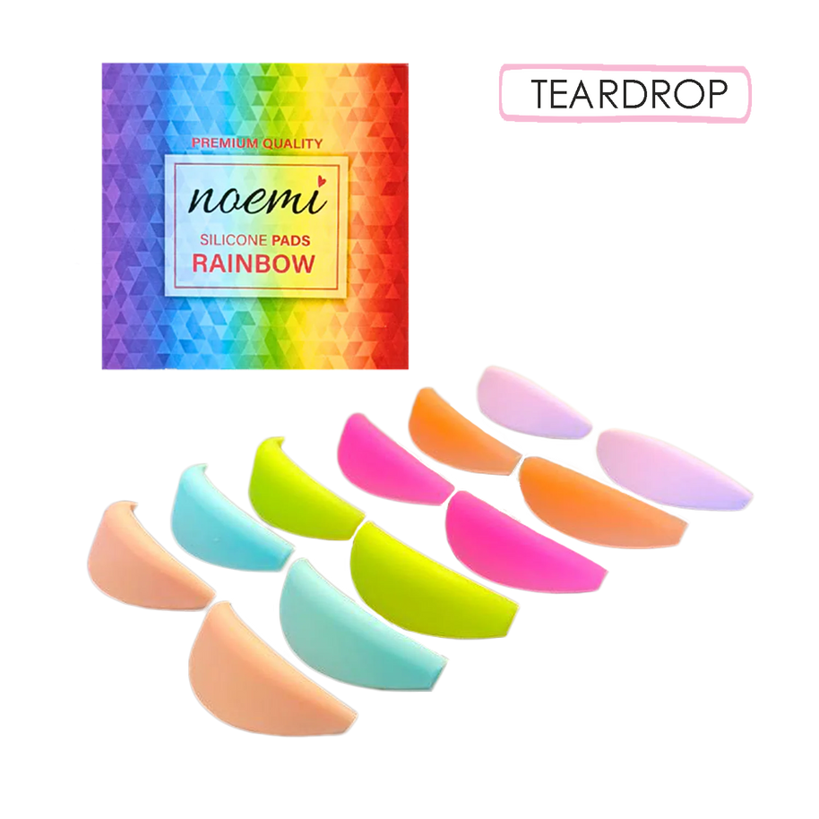 Silicone Pads Rainbow - Mix 6 Pairs